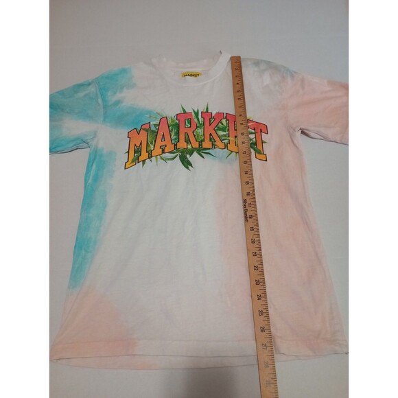 URBAN OUTFITTERS MARKET TIE DYE WHITE TEE T-SHIRT SIZE MENS SMALL - Picture 2 of 5